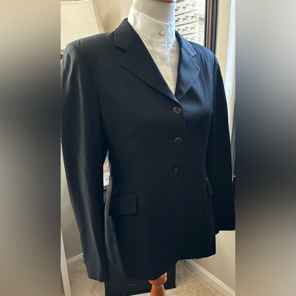 Grand Prix Women's Tone on Tone Navy Show Jacket 14 Slim. - Picture 4 of 6